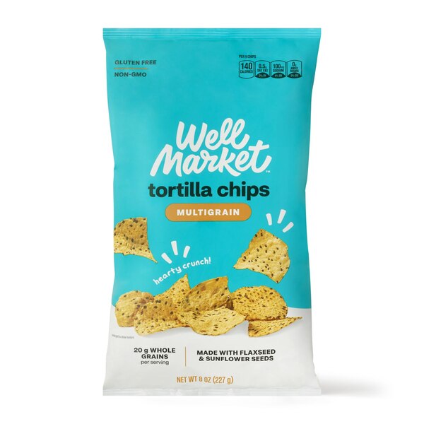 Well Market Multigrain Tortilla Chips, 8 oz