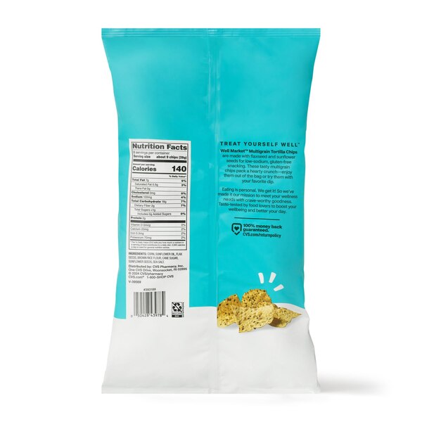 Well Market Multigrain Tortilla Chips, 8 oz