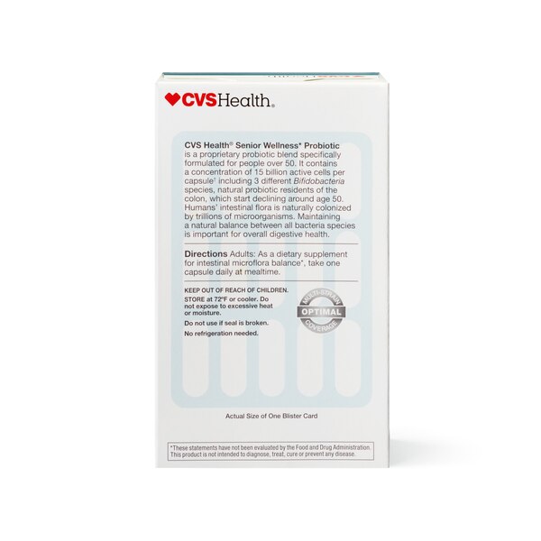 CVS Health Senior Wellness Probiotic Capsules