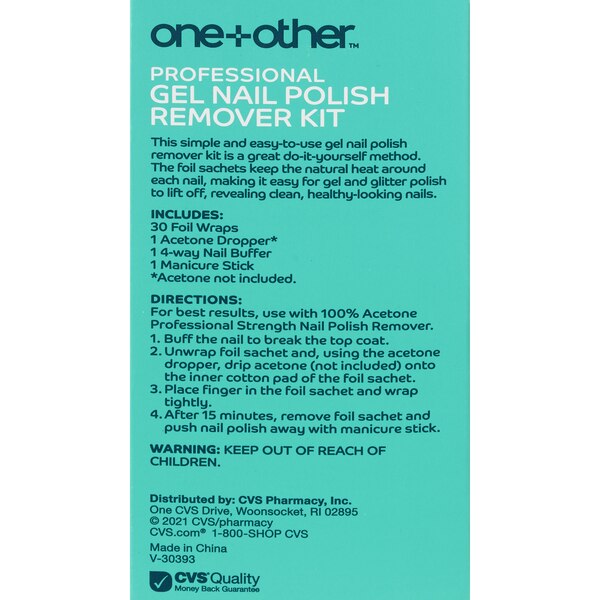 one+other Gel Polish Remover Wraps, 6 OZ