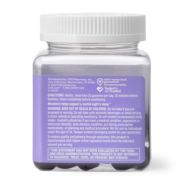 CVS Health Melatonin with Botanicals Gummies 3mg, 50 CT