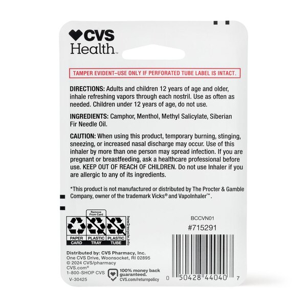 CVS Health Non Medicated Vapor Inhaler