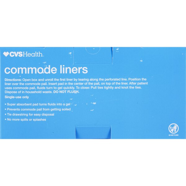 CVS Health Commode Liner with Super Absorbent Pad