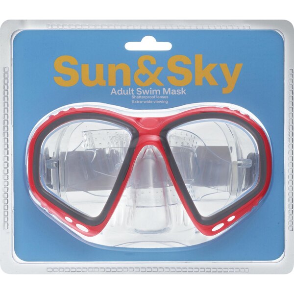 Sun & Sky Adult Swim Mask, Assorted Colors
