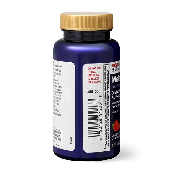 CVS Health Melatonin 10 MG Quick Dissolve Strawberry Tablets, 120 CT