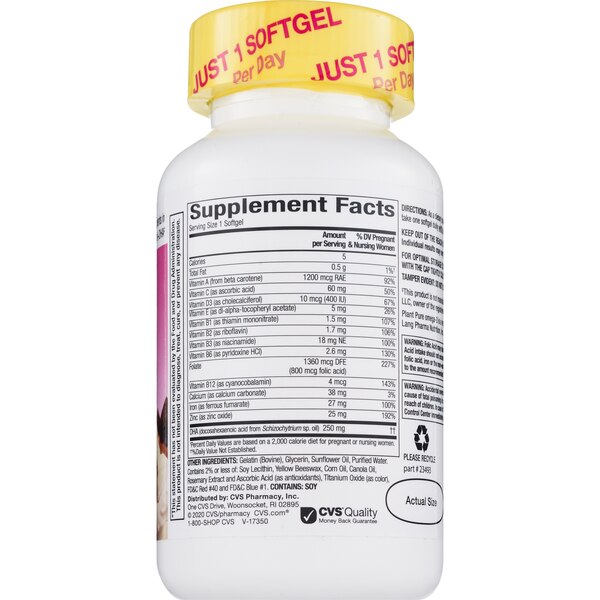 CVS Health Prenatal Multivitamin Softgels, 90 CT