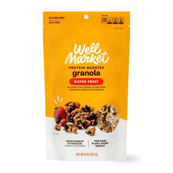 Well Market Super Fruit Protein-Boosted Granola, 8 oz