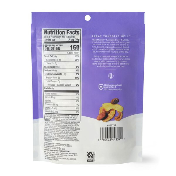 Well Market Turmeric & Curry Trail Mix, 7 oz