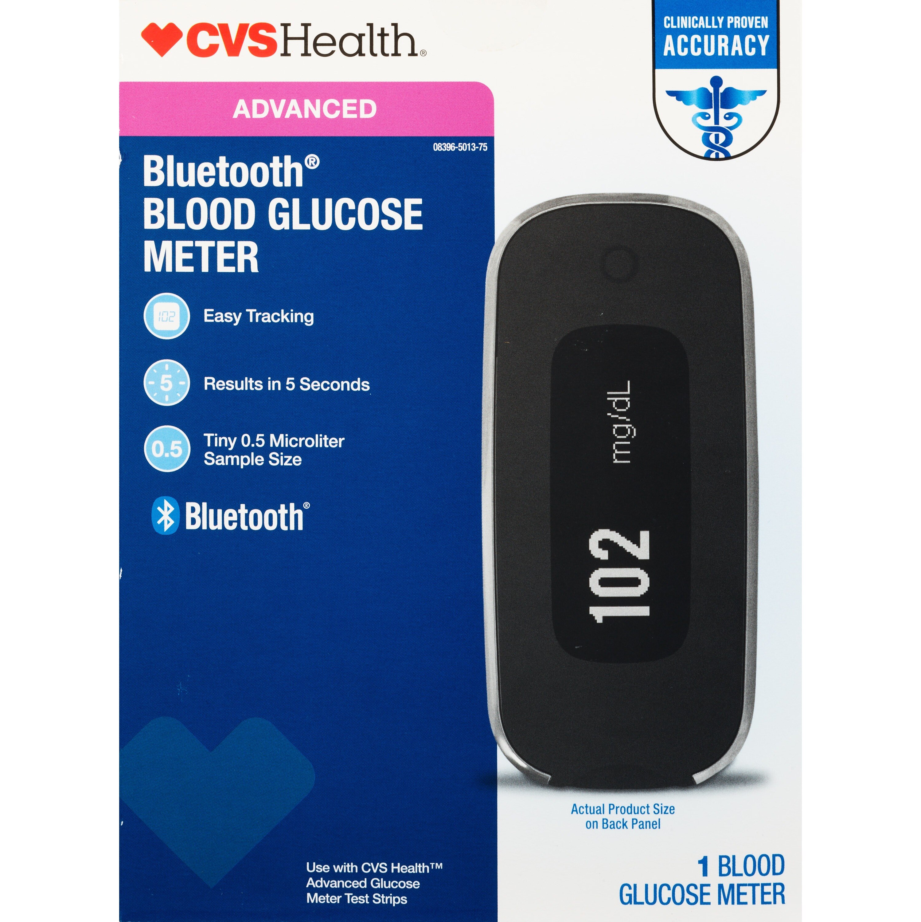 CVS Health Advanced - Medidor de glucosa con Bluetooth