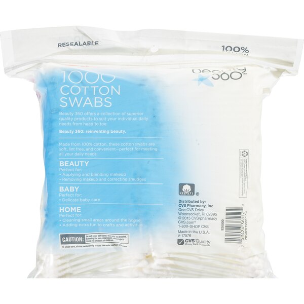 Beauty 360 Cotton Swabs