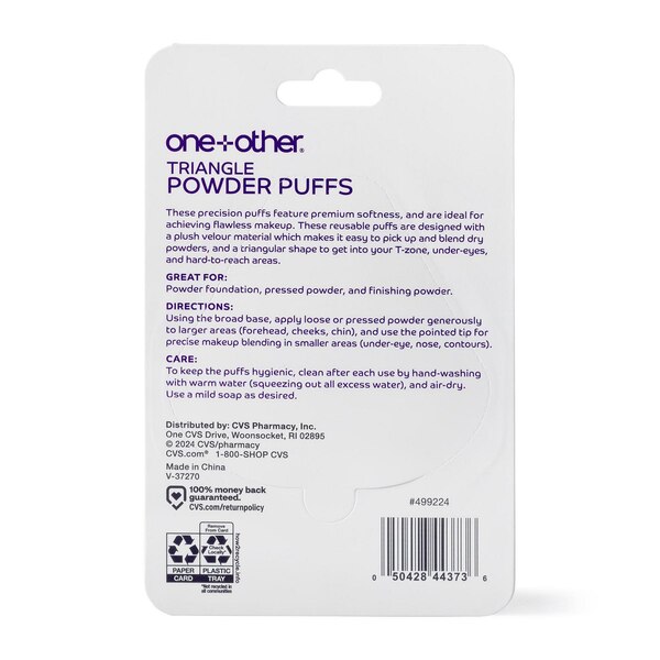 one+other Triangle Puff Sponges, 2 CT