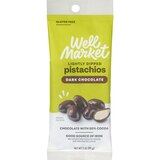 Well Market Thinly Dipped Dark Chocolate Pistachios, 3 oz, thumbnail image