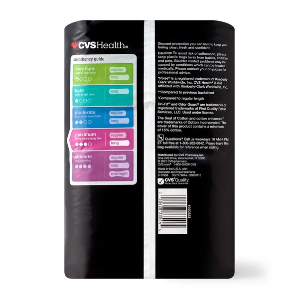 CVS Health Women's Protective Pads Maximum Absorbency