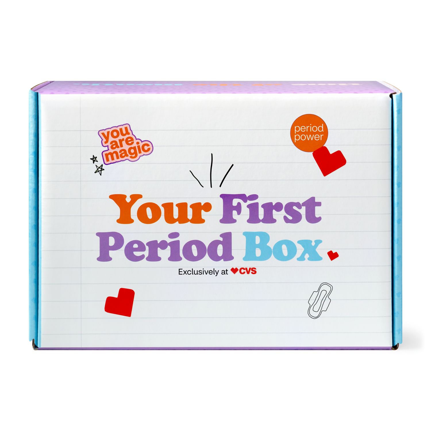 CVS Health - Caja para el primer período menstrual