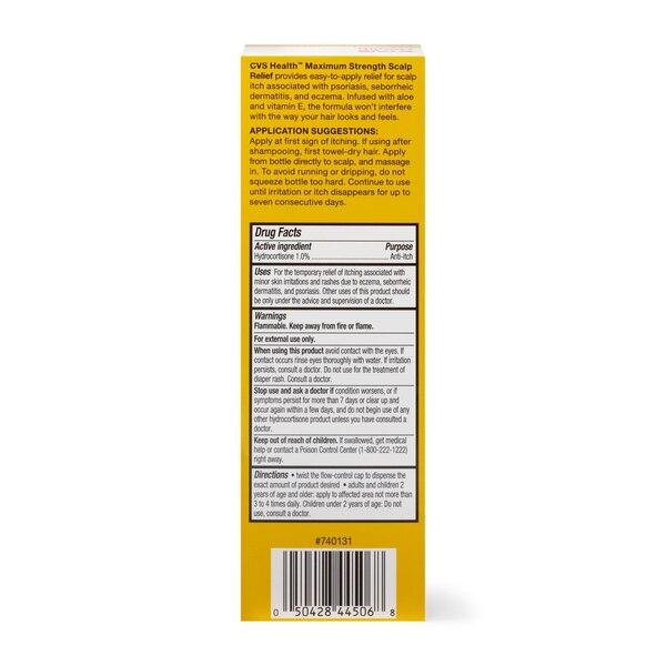 CVS Health Anti-Itch 1% Hydrocortisone Scalp Treatment, 2.5 OZ
