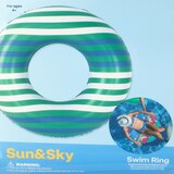 Sun & Sky Swim Ring, Assorted Colors, 35 in, thumbnail image