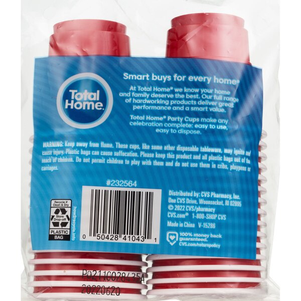 Total Home Mini Party Cups, 30 ct