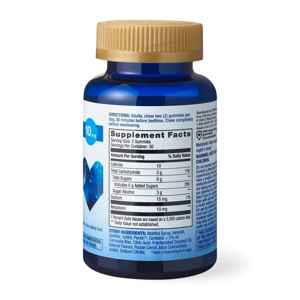 CVS Health Sugar Free Melatonin Gummy 10MG, 60 CT