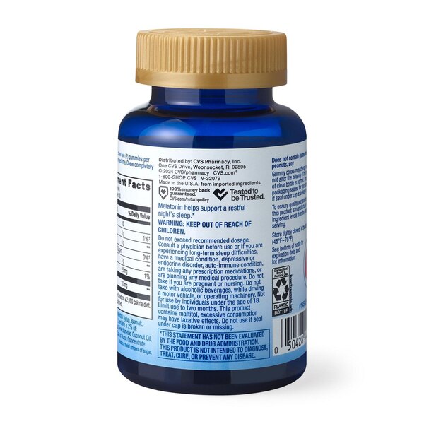 CVS Health Sugar Free Melatonin Gummy 10MG, 60 CT