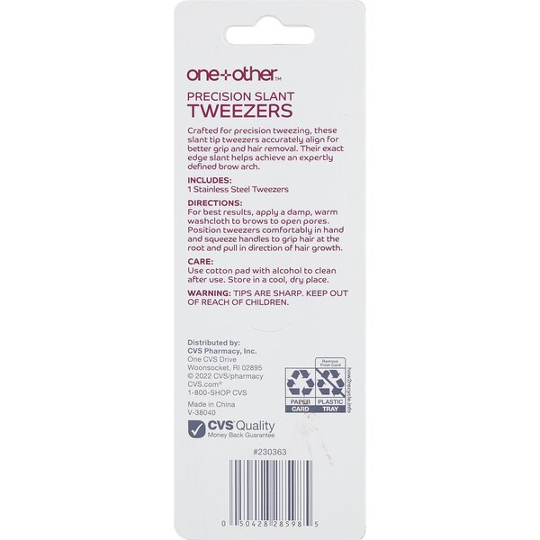 one+other Precision Slant Tweezer