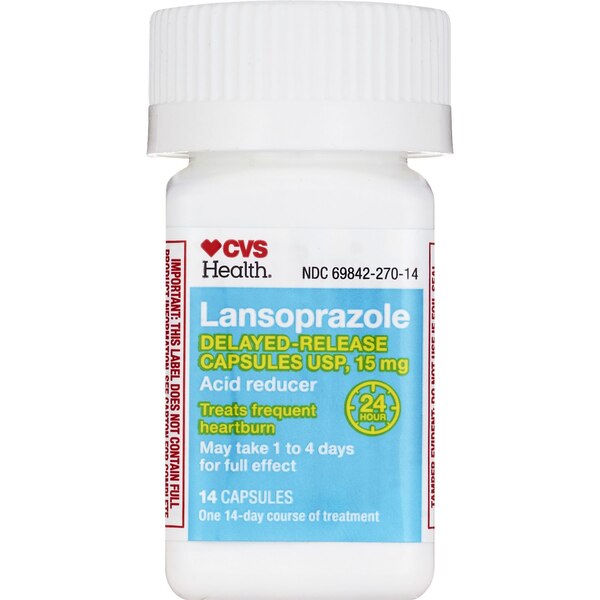 CVS Health Delayed-Release Acid Reducer Tablets, 15 MG