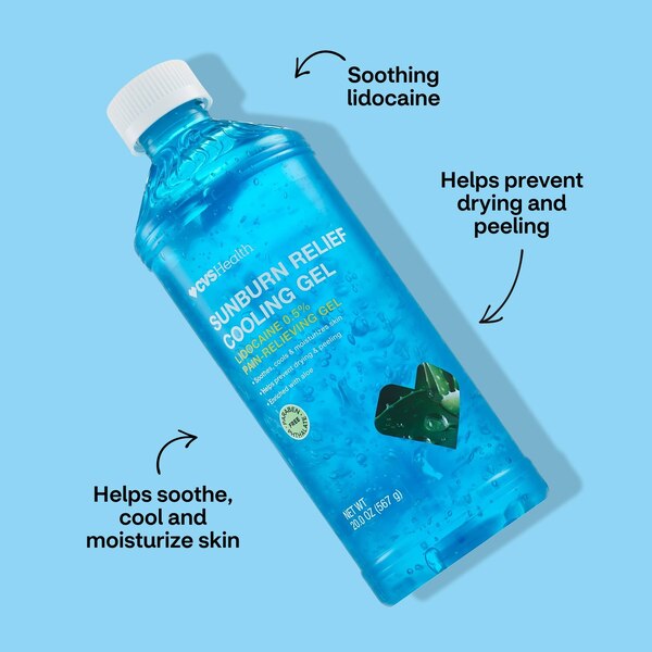 CVS Health Aftersun Cooling Gel With Lidocaine Aloe Vera Value Size