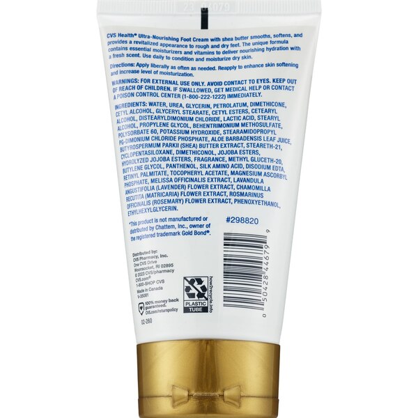 CVS Health Ultra - Nourishing Foot Cream, 4OZ