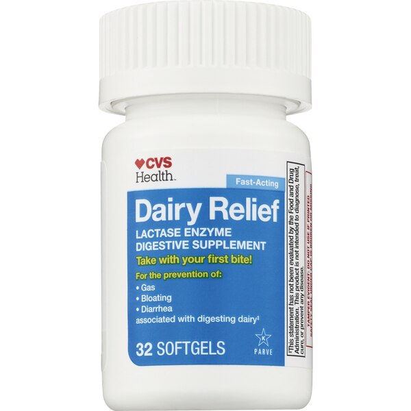 CVS Health Dairy Relief Fast-Acting Softgels