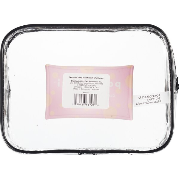 Pop-Arazzi Small Toiletry Bag, Clear