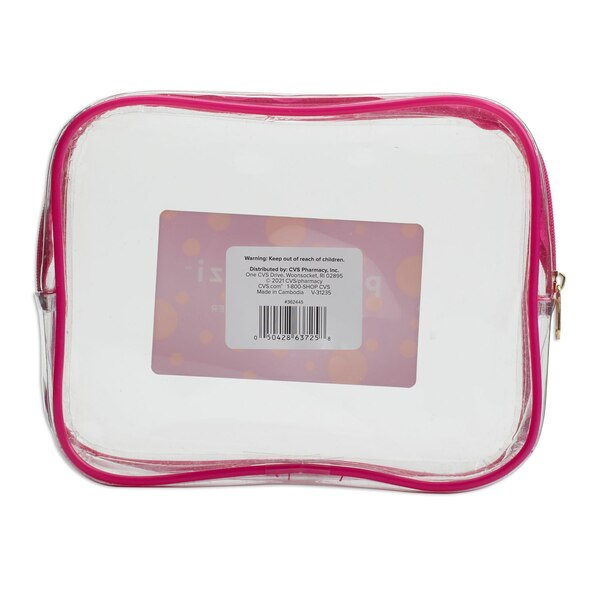Pop-Arazzi Small Toiletry Bag, Clear