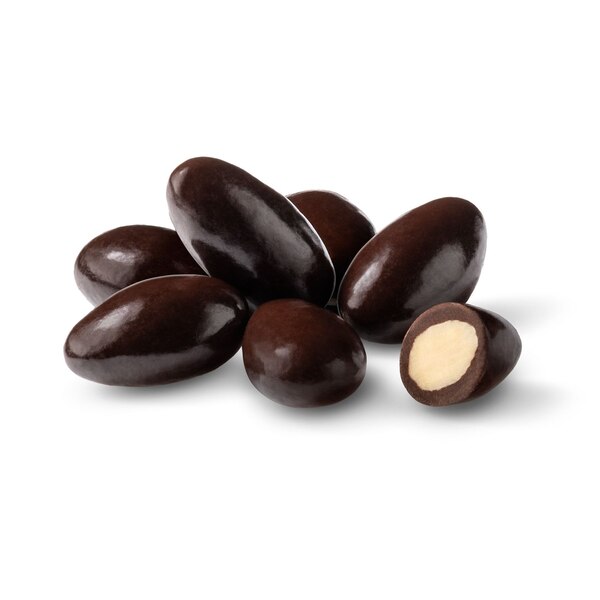 Well Market Lightly Dipped Dark Chocolate Almonds, 8 oz