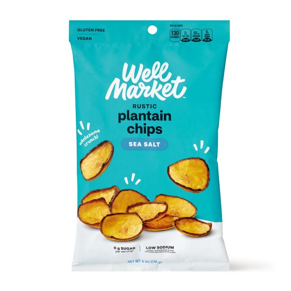 Well Market Sea Salt Plantain Chips, 5 oz