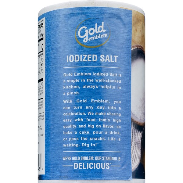 Gold Emblem Iodized Salt, 26 oz