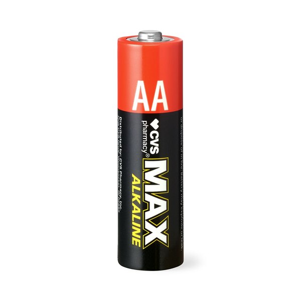 CVS Max Alkaline Batteries, AA, 1.5 Volt