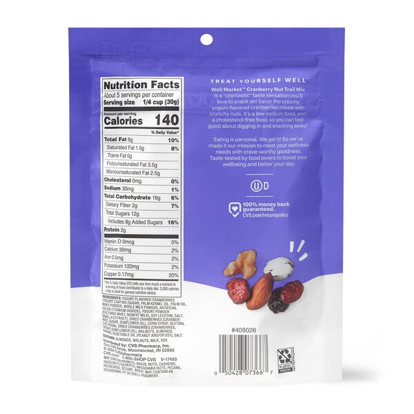 Well Market™ Cranberry Nut Trail Mix, 5 oz