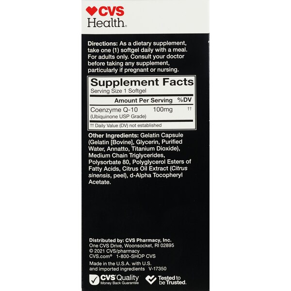CVS Health Enhanced Absorption CoQ-10 Softgels