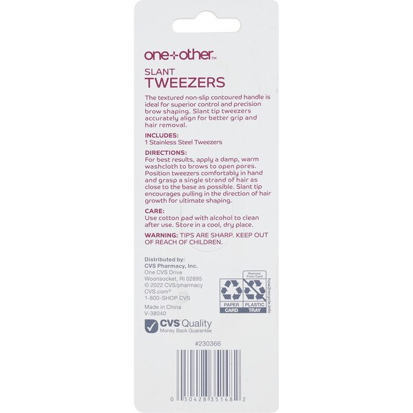 one+other Comfort Hold Slant Tweezers