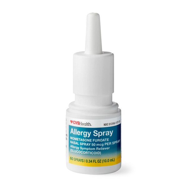CVS Health 24 Hour Nasal Allergy Spray, Mometasone Furoate, 60 Sprays