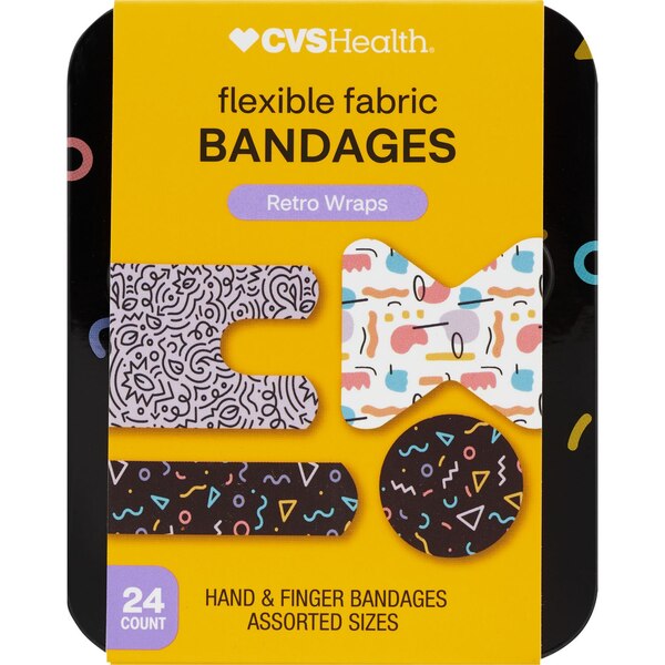 CVS Health Deco Bandages Hand and Finger, 24 CT