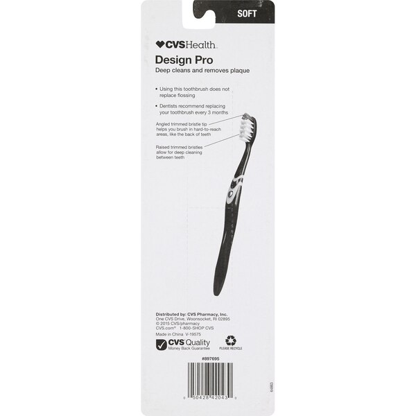 CVS Health Design Pro Toothbrush, Soft Bristle