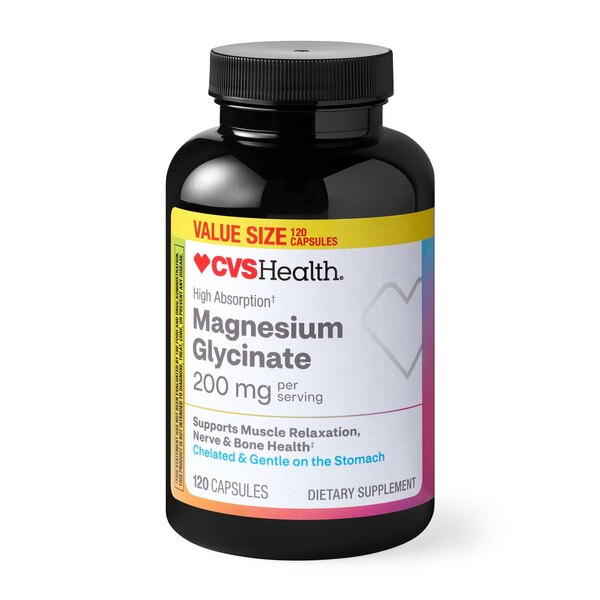CVS Health Magnesium Glycinate 200mg, 120 CT