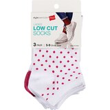 Style Essentials by Hanes Ladies' Low Cut Socks 3 Pairs, Size 5-9, thumbnail image