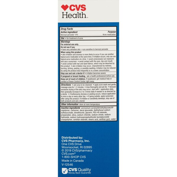 CVS Health Acne Foaming Face Wash Maximum Strength, 6.6 OZ