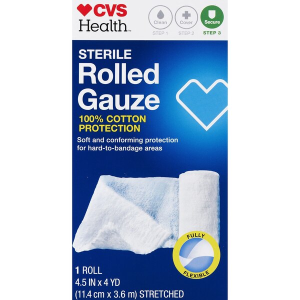 CVS Health Sterile Latex-Free Rolled Gauze