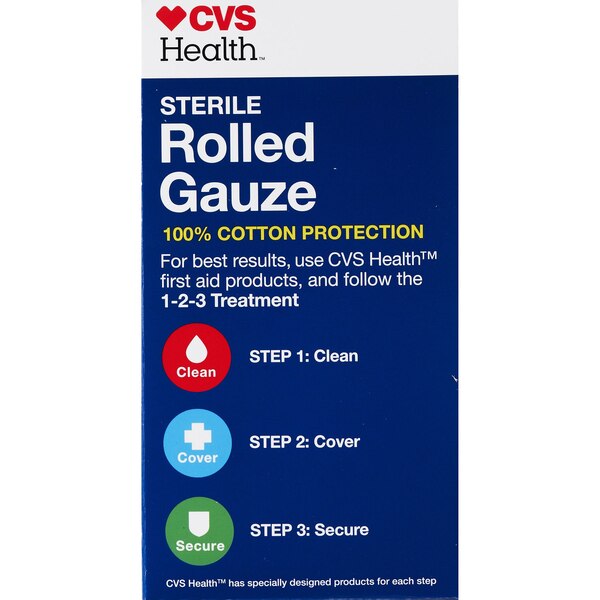 CVS Health Sterile Latex-Free Rolled Gauze