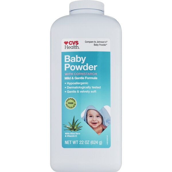 CVS Health Aloe Vera & Vitamin E Baby Powder, 22 OZ