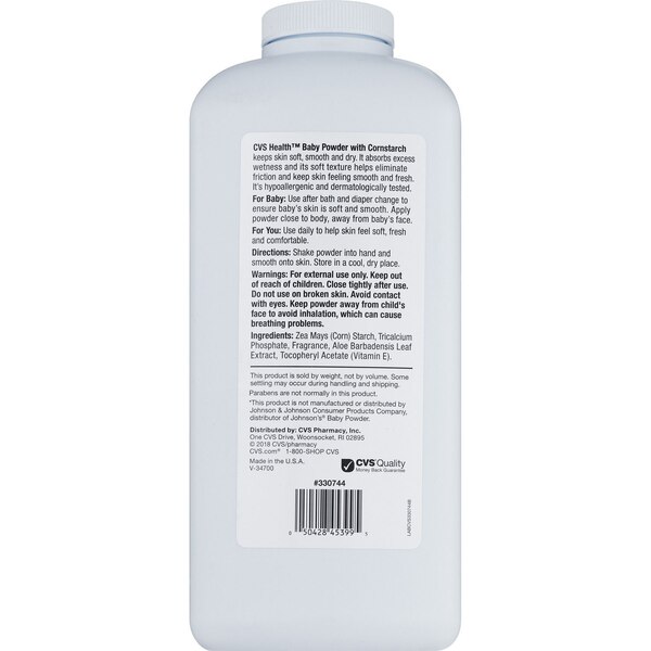 CVS Health Aloe Vera & Vitamin E Baby Powder, 22 OZ
