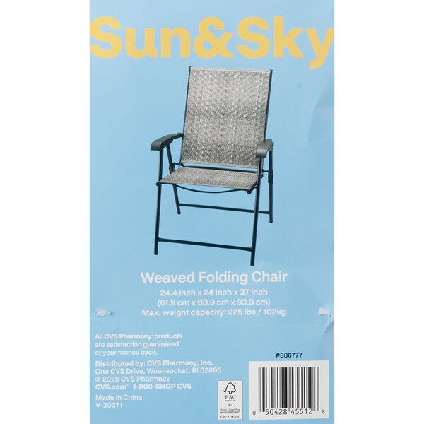 Sun & Sky Rattan Folding Chair
