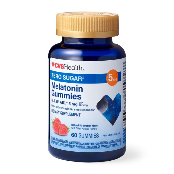 CVS Health Sugar Free Melatonin Gummies 5MG, 60 CT