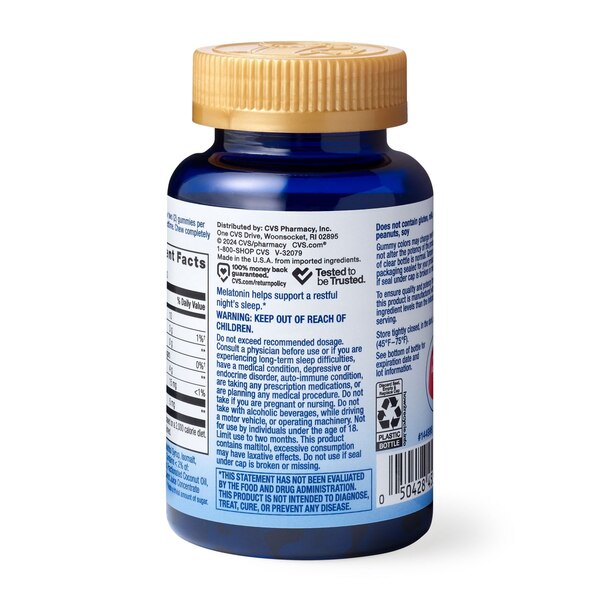 CVS Health Sugar Free Melatonin Gummies 5MG, 60 CT